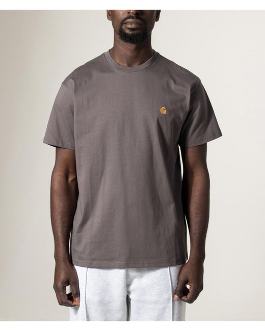 Carhartt Gray Loose Fit Chase T-Shirt for men