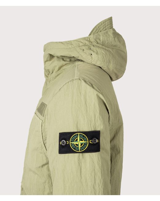 Stone Island Green Warp Rib Nylon-Tc Jacket for men