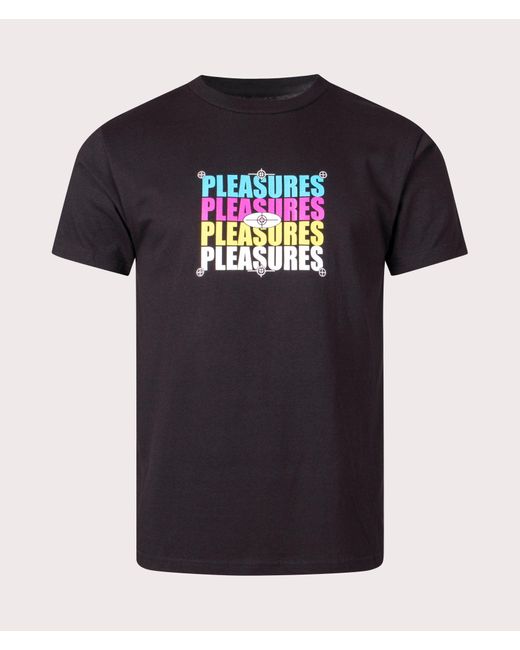 Pleasures Black Cmyk T-shirt for men