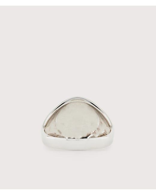Serge Denimes Natural Sterling Compass Ring for men
