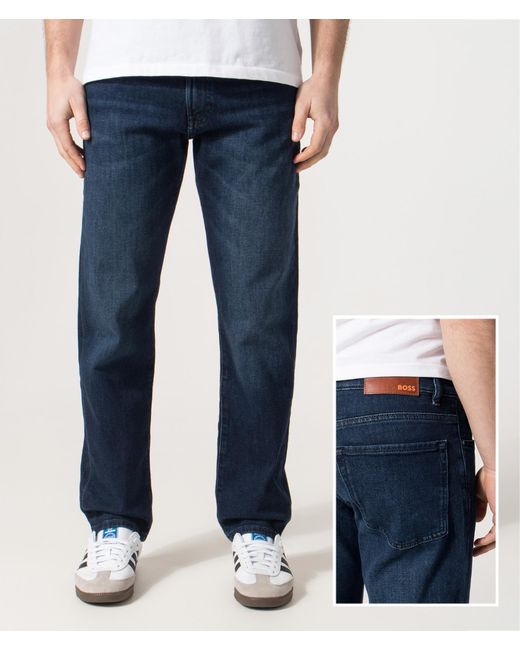 Boss Blue Regular Fit Re.maine Bc-c Jeans for men