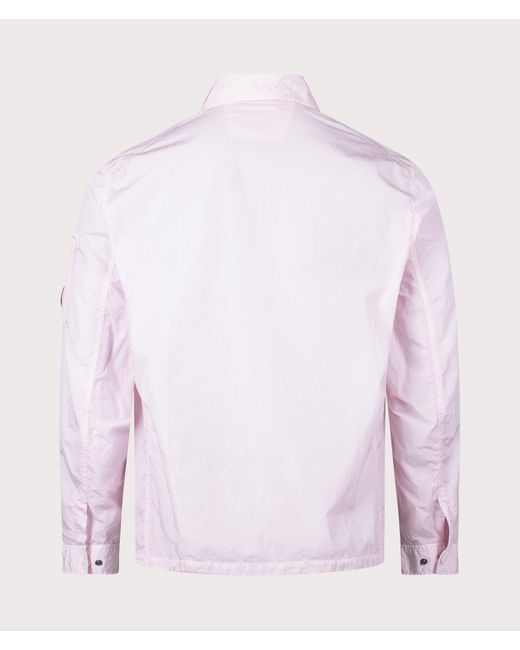 C P Company Pink Chrome-r Pocket Overshirt for men
