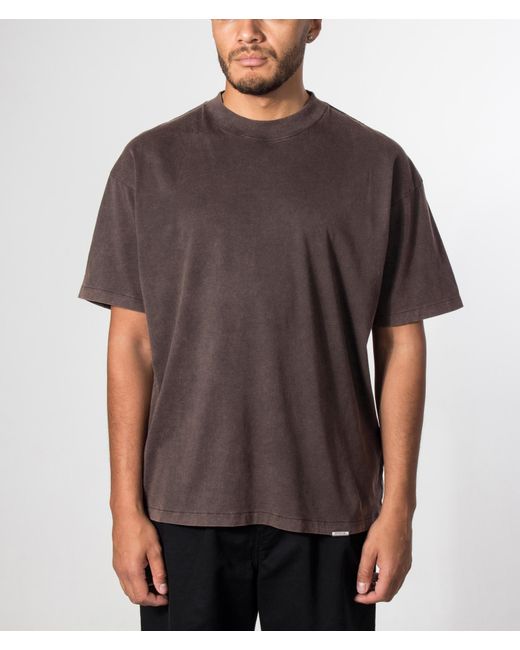 Represent Brown Oversized Initial T-Shirt for men