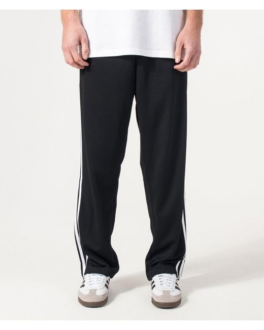 Adidas Originals Black Mesh Firebird Track Pant for men