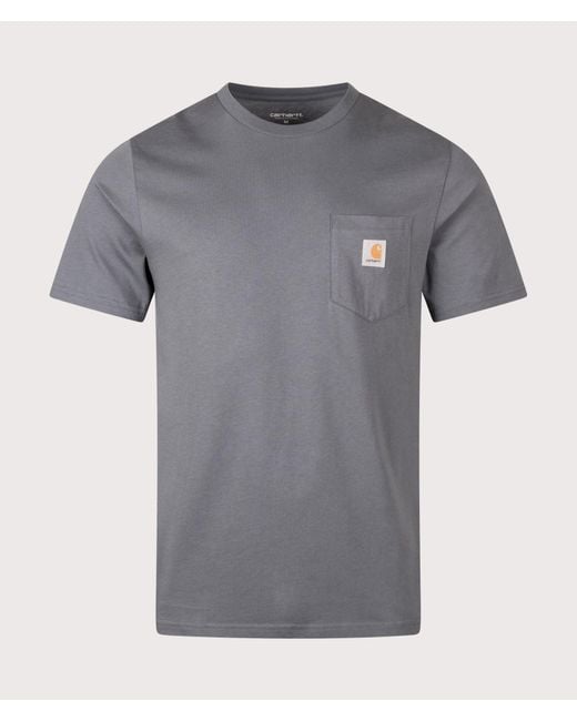 Carhartt Gray Regular Fit Pocket T-Shirt for men