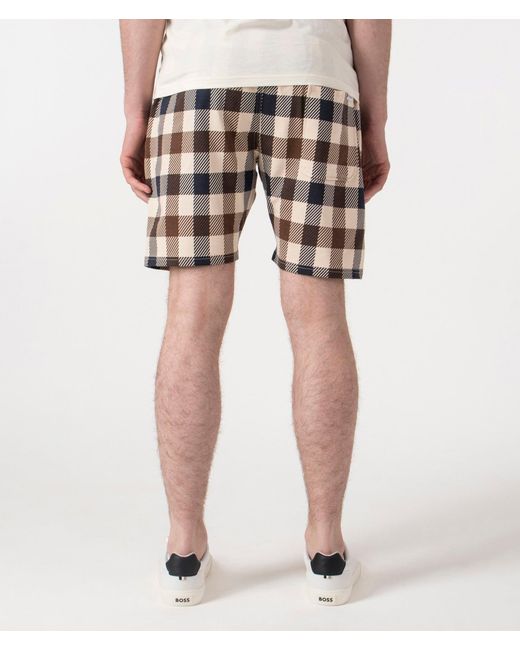 Aquascutum Natural Macro Club Check Short Pants for men