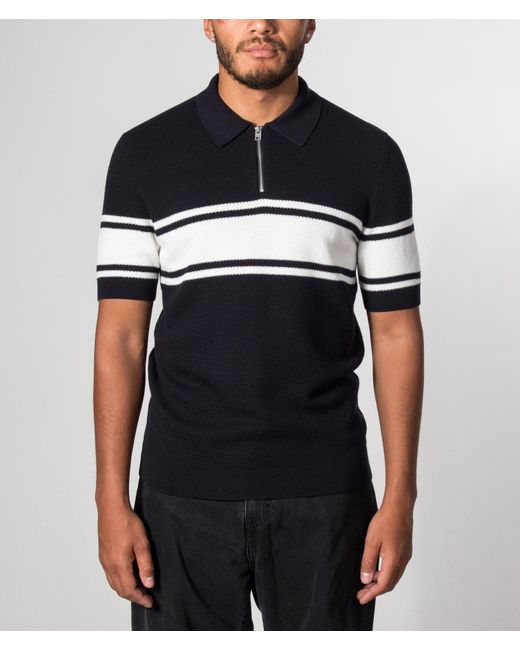HUGO Blue Regular Fit Sholton Polo Shirt for men