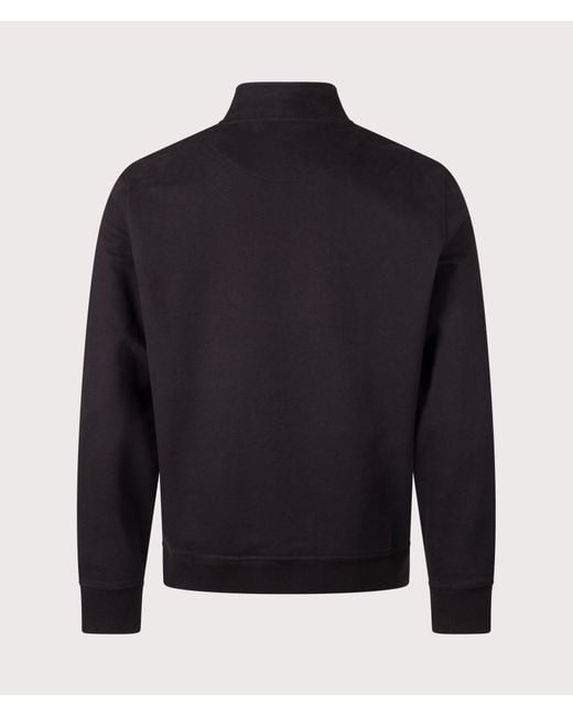 Belstaff Blue Regular Fit Quarter Zip Sweatshirt for men
