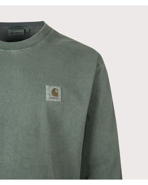 Carhartt Green Loose Fit Vista Long Sleeve T-Shirt for men