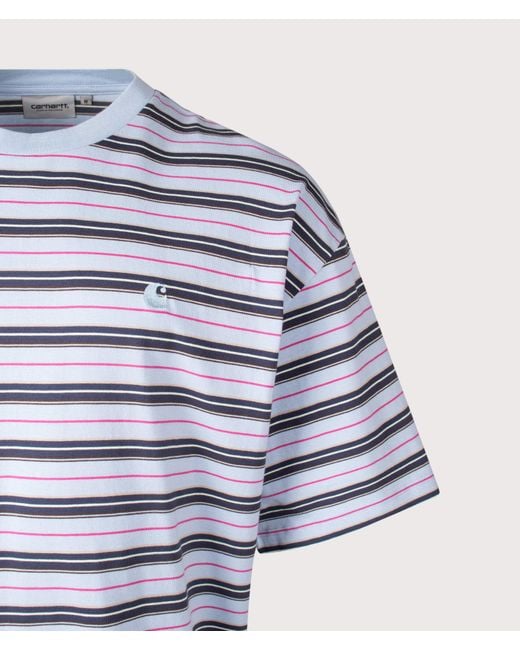 Carhartt Blue Relaxed Fit Nathan T-Shirt for men