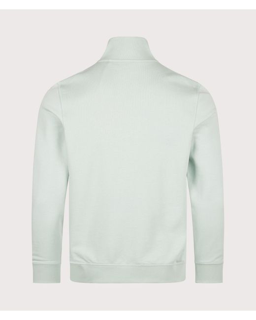 Boss Blue Regular Fit Zetrust Quarter Zip Sweatshirt for men