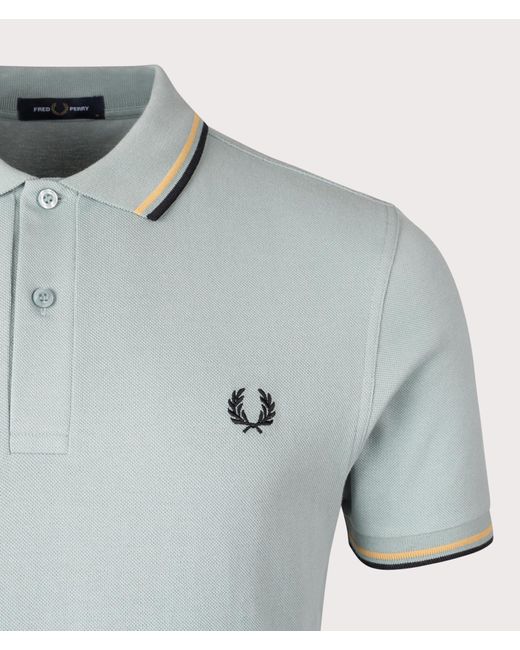 Fred Perry Blue The Twin Tipped Polo Shirt for men