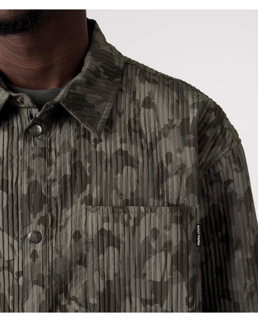 Daily Paper Gray Relaxed Fit Adetola Community Shirt for men