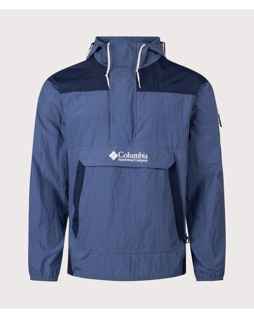 Columbia Blue Challenger Windbreaker Anorak for men