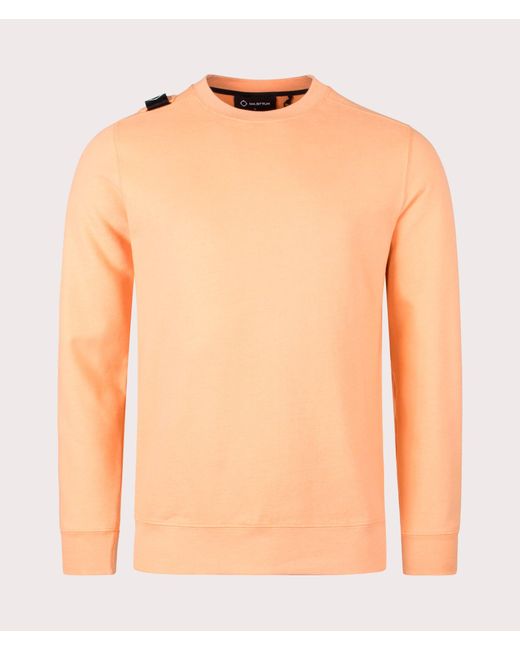 Ma Strum Orange Core Crew Sweatshirt for men