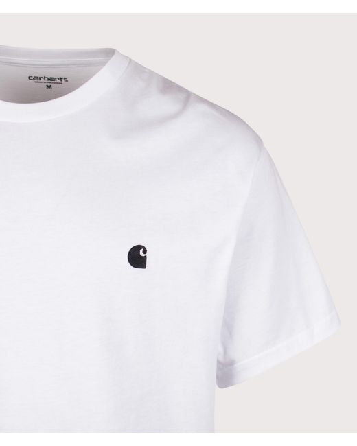 Carhartt White Loose Fit Madison T-Shirt for men