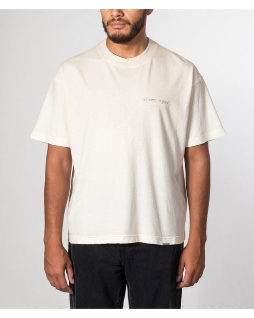 Represent Natural Oversized Box Fit Reverse Resent T-Shirt for men