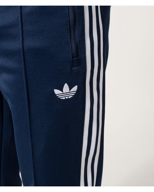 Adidas Originals Blue Slim Fit Beckenbauer Track Pants for men
