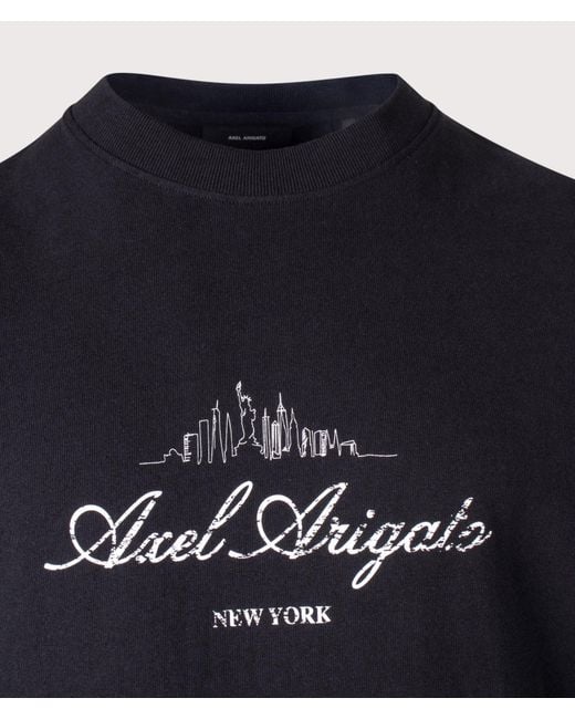 Axel Arigato Blue Oversized Fit Nyc Sky T-Shirt for men