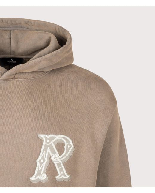 Represent Natural Western Initial Hoodie for men