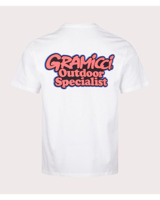 Gramicci White Outdoor Specialist T-shirt for men