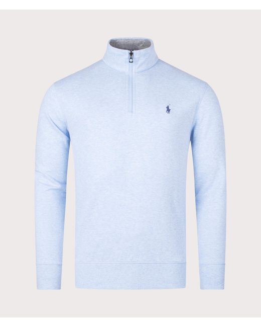 Polo Ralph Lauren Blue Quarter Zip Sweatshirt for men