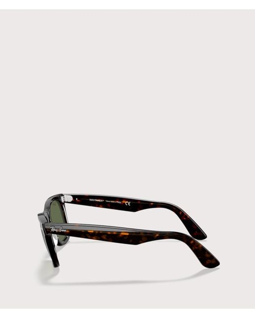 ORIGINAL WAYFARER CLASSIC Sunglasses in Tortoise and Green - RB2140