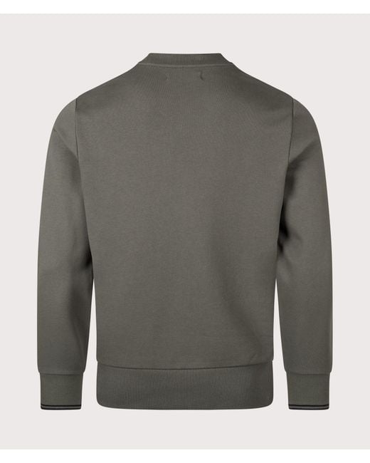 Fred Perry Gray Crew Neck Sweatshirt for men