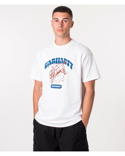 Carhartt WIP White Relaxed Fit Buckaroo T-shirt for men