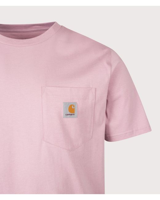 Carhartt Pink Regular Fit Pocket T-Shirt for men