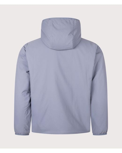 Snow Peak Blue Regular Fit Flexible Insulated Zip Parka for men