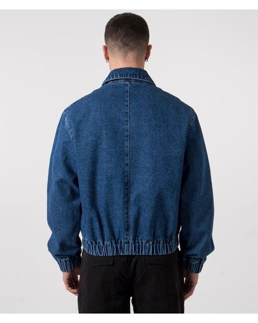 AMI Blue De Coeur Zip Through Jacket for men