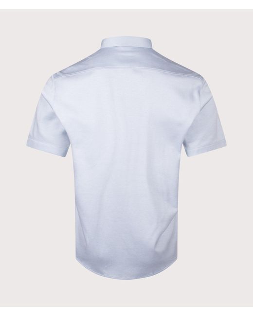 Boss Blue Regular Fit Short Sleeve Motion Shirt for men