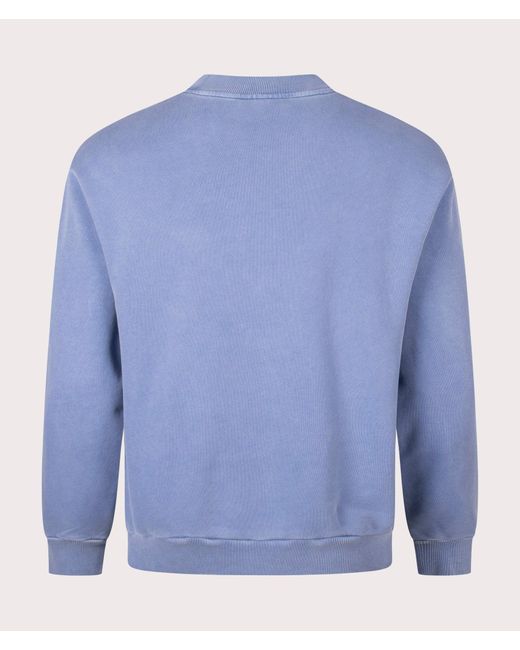 Lacoste Blue Tonal Embroidered Sweatshirt for men
