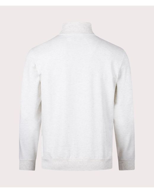 Polo Ralph Lauren White Quarter Zip Sweatshirt for men