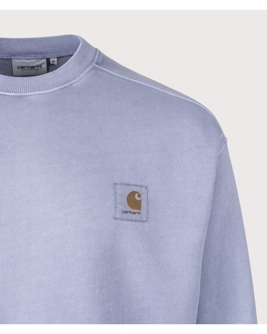 Carhartt Blue Balloon Fit Nelson Sweatshirt (Fits Big To Size) for men