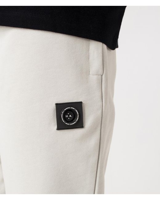 Marshall Artist White Relaxed Fit Siren Joggers for men