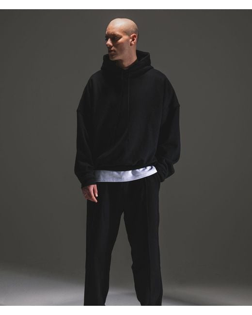 FLORENCE BLACK Black Oversized Hoodie for men