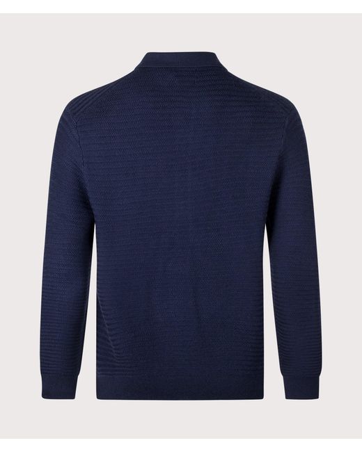 Polo Ralph Lauren Blue Regular Fit Merino Wool Cardigan for men
