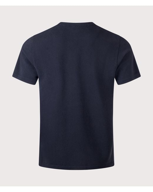 Rockport Blue Relaxed Fit Rocester Piqué Logo T-Shirt for men