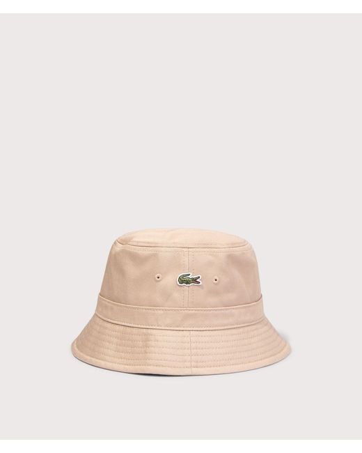 Lacoste Natural Piqué Bucket Hat for men
