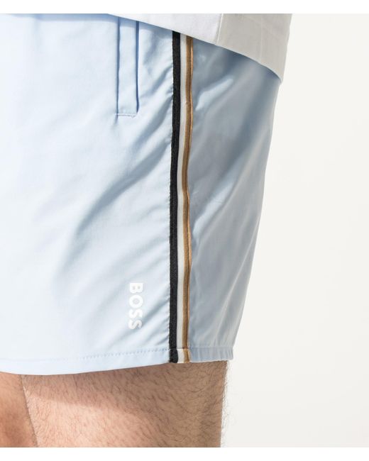 Boss Blue Iconic Swim Shorts for men