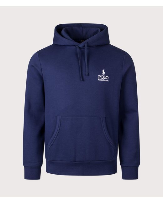 Polo Ralph Lauren Blue Logo Fleece Lined Hoodie for men