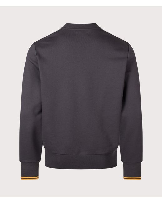 Fred Perry Blue Regular Fit Crew Neck Sweatshirt for men