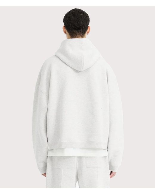 Represent White Oversized Initial Boxy Hoodie for men