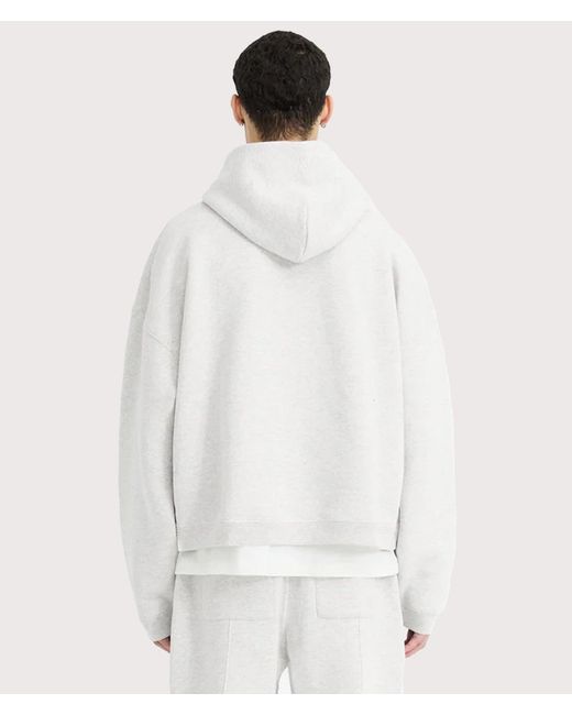 Represent White Oversized Initial Boxy Hoodie for men