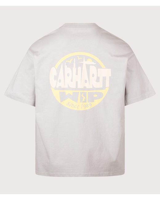 Carhartt White Oversized Fit Luggage Label T-Shirt for men