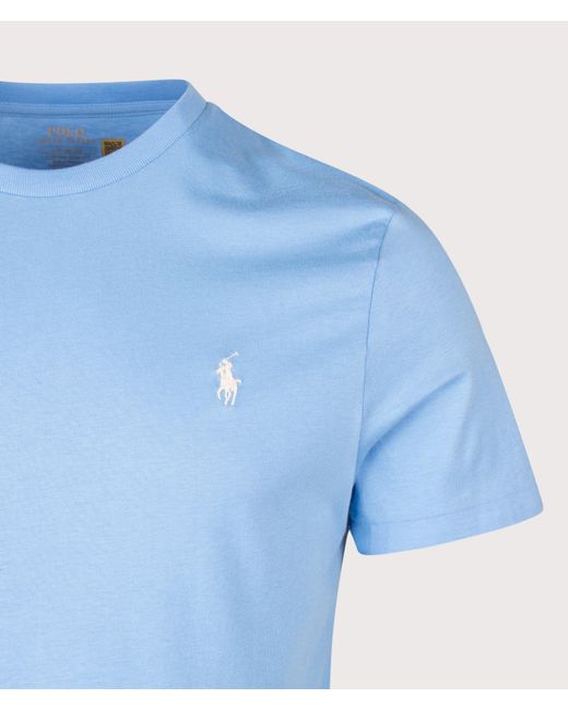 Polo Ralph Lauren Blue Custom Slim Fit Jersey T-Shirt for men