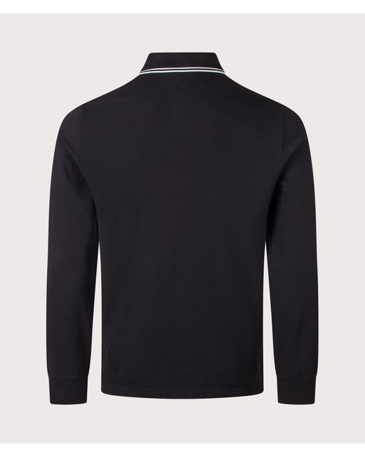 Stone Island Blue Slim Fit Long Sleeve Polo Shirt for men