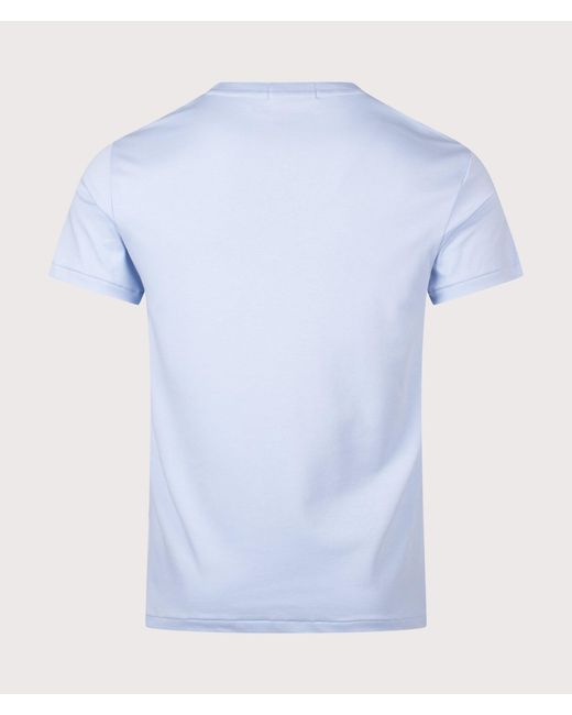 Polo Ralph Lauren Blue Custom Slim Fit Pima T-Shirt for men
